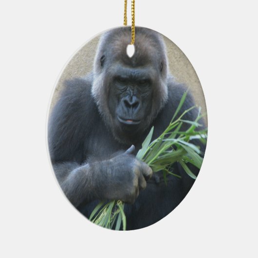 Silverback-Gorilla-Verzierung Keramik Ornament (Rechts)