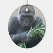 Silverback-Gorilla-Verzierung Keramik Ornament (Links)