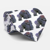 Silverback-Gorilla, Weiß-Rückseite (g2p2) Krawatte (Gerollt)