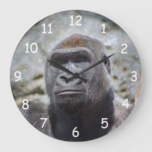 Silverback Große Wanduhr