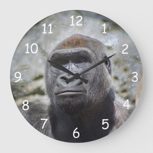 Silverback Große Wanduhr (Vorderseite)