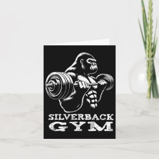 Silverback Gym Gorilla Weightlift Workout Fitne Karte