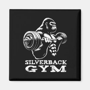 Silverback Gym Gorilla Weightlift Workout Fitne Magnet