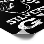 Silverback Gym Gorilla Weightlift Workout Fitne Poster (Ecke)