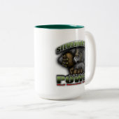 Silverback-Kaffee-Tasse Zweifarbige Tasse (VorderseiteRechts)