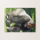 Silverback-männlicher Tiefland-Gorilla-stehendes Puzzle (Horizontal)