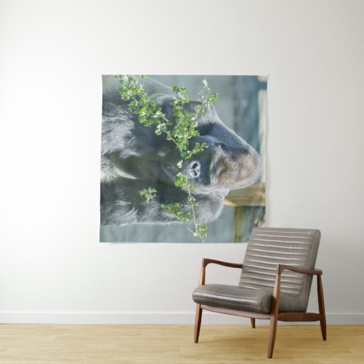 Silverback Snack Time Wandteppich (Beispiel (Horizontal))
