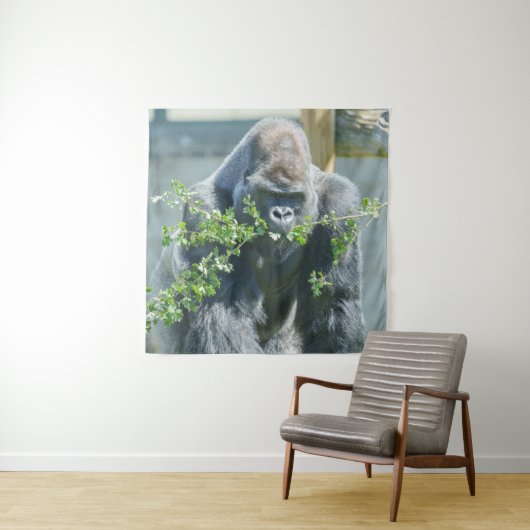 Silverback Snack Time Wandteppich (Beispiel)