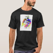 Silverback-Tiefland-Gorilla-Spritzer-Farben-Effekt T-Shirt (Vorderseite)
