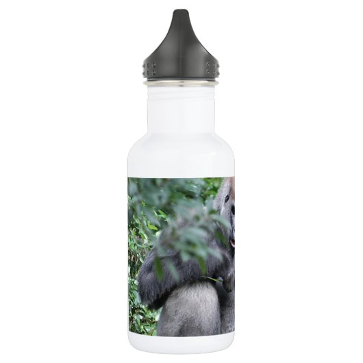 Silverbackgorillas Edelstahlflasche (Links)