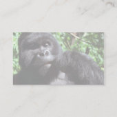 Silverbackmannesgorilla Visitenkarte (Rückseite)