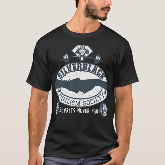 SilverBlack Pugilism Society Silverback Gorilla T-Shirt (Vorderseite)