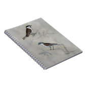 Silvered Aviary | Ein Paar Vögel Notizblock (Rechte Seite)