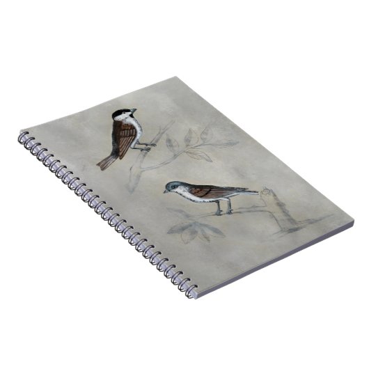 Silvered Aviary | Ein Paar Vögel Notizblock (Rechte Seite)