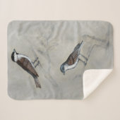 Silvered Aviary | Ein Paar Vögel Sherpadecke (Vorderseite (Horizontal))