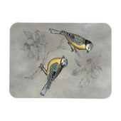 Silvered Aviary | Vogel Couple Magnet (Horizontal)