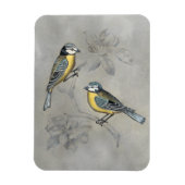 Silvered Aviary | Vogel Couple Magnet (Vertikal)