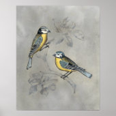 Silvered Aviary | Vogel Couple Poster (Vorne)