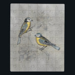 Silvered Aviary | Vogel Couple Puzzle<br><div class="desc">Dieses Aquarellbild zeigt zwei Vögel,  die in einem Baum stehen | von Naomi McCavitt</div>
