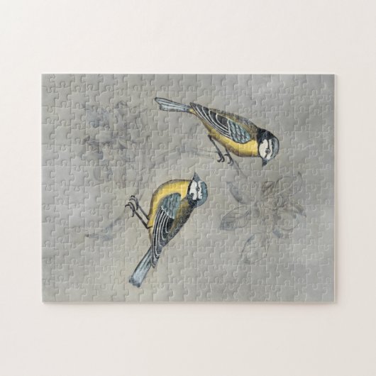 Silvered Aviary | Vogel Couple Puzzle (Horizontal)