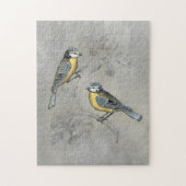 Silvered Aviary | Vogel Couple Puzzle (Vertikal)