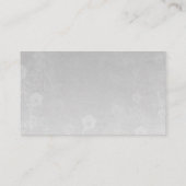 SilverFloralWedding zusätzliche Info-Abschlusskart Begleitkarte (Rückseite)