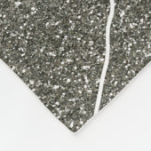 Silverglitter Foto Abschluss hinzufügen Namensklas Fleecedecke (Ecke)