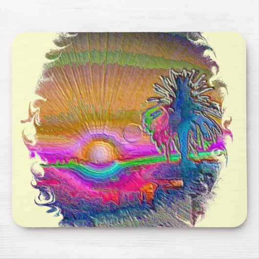 Silverlake Sunset 1 oval Mousepad (Vorne)