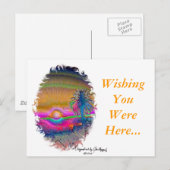 Silverlake Sunset 1 oval Postkarte (Vorne/Hinten)