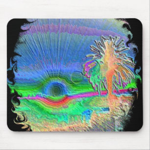 Silverlake Sunset Negative Oval 2 Mousepad