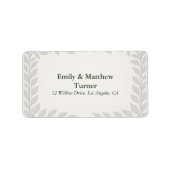 Silverleaf Elven Wedding Adressaufkleber (Vorne)