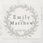 Silverleaf Elven Wedding Bierflaschenetikett (Einzelnes Label)