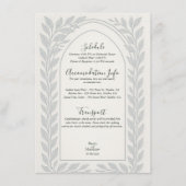 Silverleaf Elven Wedding - Thema Holz Begleitkarte (Vorderseite)