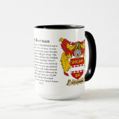 Silverman Familien-Wappen Tasse (VorderseiteRechts)