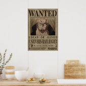 Silvers Rayleigh Dark King One Piece Wollte Bounty Poster (Küche)