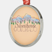 Silverthorne Colorado Bergornament Silbernes Ornament (Links)