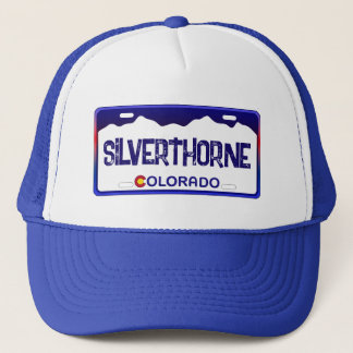 Silverthorne Colorado Blauer Nummernschild Truckerkappe