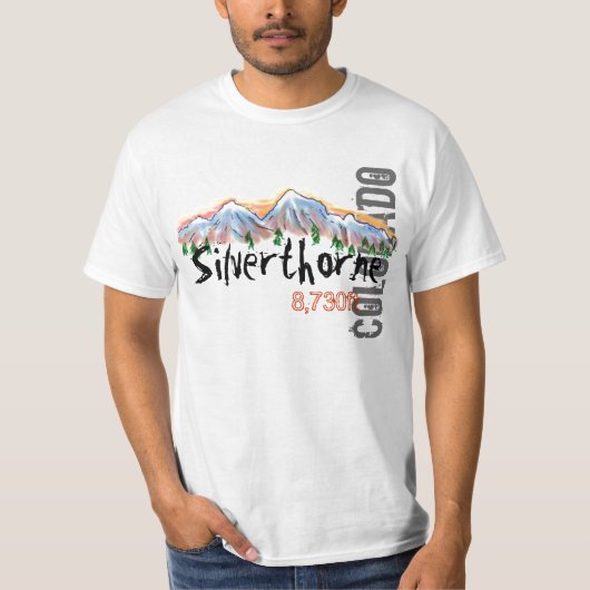 Silverthorne Colorado Höhenwert tee (Vorderseite)
