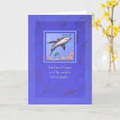 Silvertip Shark "Manchmal scheint es" Förderung Karte (Gelbe Blume)