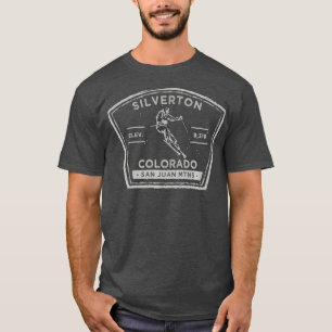 Silverton Colorado Schnee Skifahren T-Shirt