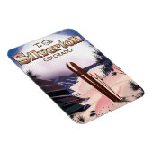 Silverton Colorado Skiposter Magnet (Rechte Seite)