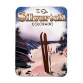 Silverton Colorado Skiposter Magnet (Vertikal)