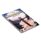 Silverton Colorado Skiposter Notizblock (Rechte Seite)