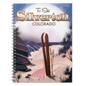 Silverton Colorado Skiposter Notizblock (Vorderseite)