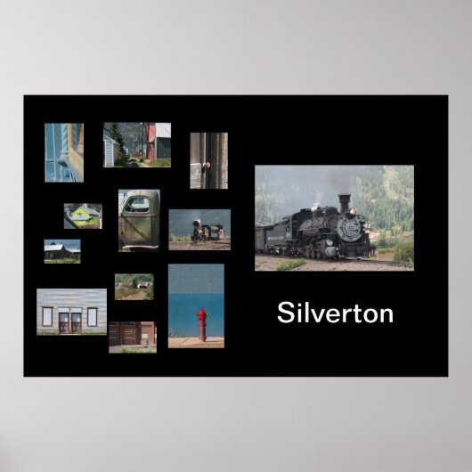Silverton Foto Collage Travel Poster Template (Vorne)
