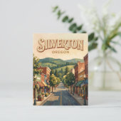 Silverton Oregon Postkarte (Stehend Vorderseite)