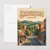 Silverton Oregon Postkarte (Vorne/Hinten)
