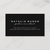 Silverware Gold Brushed Metallic Visitenkarte (Rückseite)