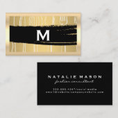 Silverware Gold Brushed Metallic Visitenkarte (Vorne/Hinten)