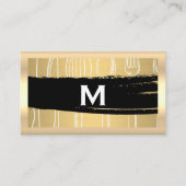 Silverware Gold Brushed Metallic Visitenkarte (Vorderseite)